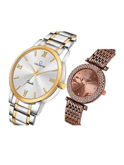 Buy Titan Women Rose Gold Toned Dial Embellished Watch 95023WM01J - Watches  for Women 1202458 | Myntra