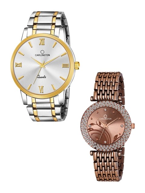 Silver Stone Embellished Analog Dial Ladies Watch | TW-82 | Cilory.com