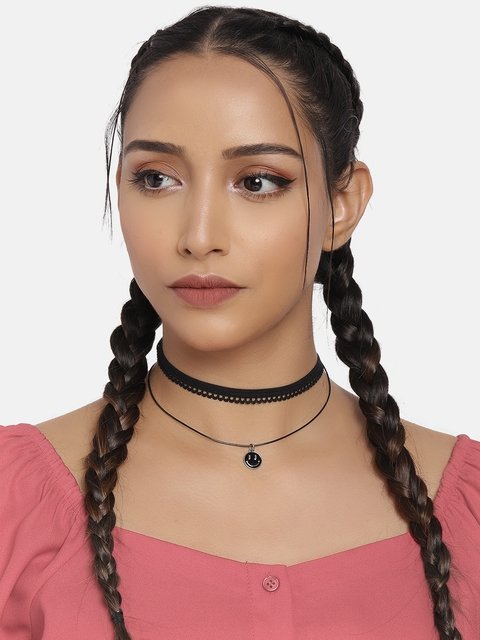 Unique Bargains Layered Choker Necklaces Circle Pendant Choker Necklace For  Women Girl Gold Tone 1pc : Target