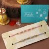Voylla Pink Set Of 2 Sterling Rakhi