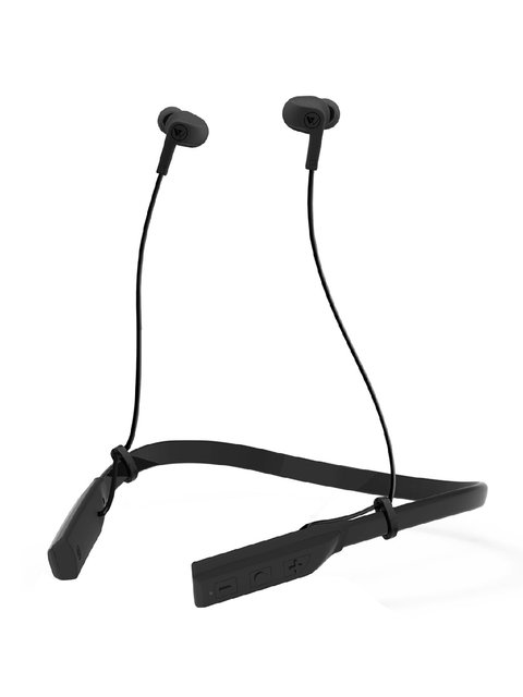 Wings Black Glide M Neckband Bluetooth Wireless Earphones with Mic