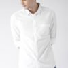 Highlander White Slim Fit Casual Shirt