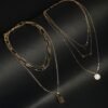 YouBella Set Of 2 Gold-Plated Gold-Plated Layered Chain