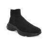Fentacia Men Black Woven Design Flat Boots - Image 2