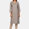Karigari Women Green Ethnic Motifs Printed Kurta