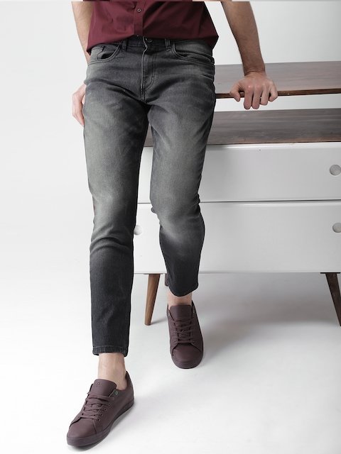 Mens tapered clearance ankle jeans