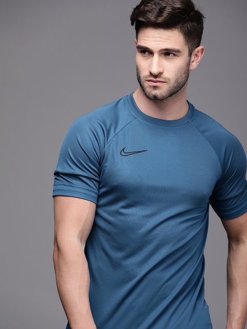 Nike dri fit t cheap shirt blue