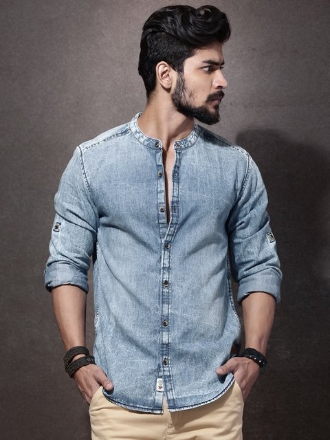 Buy online Mens Solid Casual Shirt from shirts for Men by Showoff for ₹1249  at 60% off | 2024 Limeroad.com
