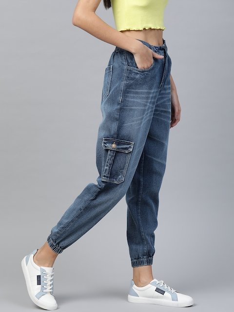 Tight Blue Black Gray Women's Jean Trousers Vintage Korea Streetwear High  Waist Denim Pants Distressed Jean QYJN05