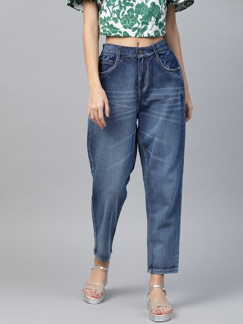 Relaxed fit hot sale cropped jeans