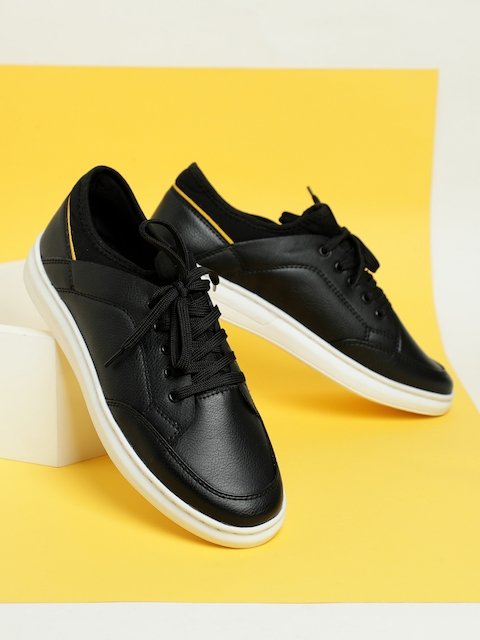 Men's Ace Sneaker Black Leather With Bee | GUCCI® US
