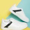 HIGHLANDER Men White Solid Sneakers