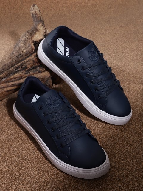 Mallet Cyrus Solid Lace Up Sneakers In Blue | ModeSens