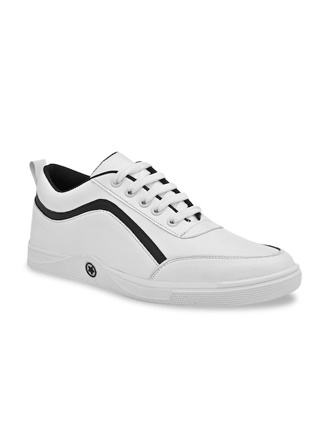 Buy Giorgio Men Solid White Sneakers with Black Accent Online at Best  Prices in India - JioMart.