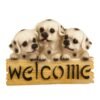 TIED RIBBONS Beige & Brown Decorative Welcome Dog Showpiece - Image 2