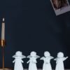 Wonderland Set of 4 Resin Standing Angels Statue